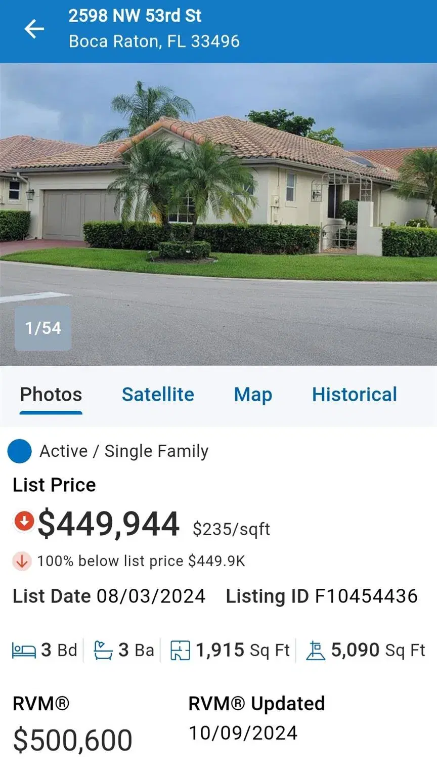 Picture of 2598 NW 53Rd St, Boca Raton, FL 33496