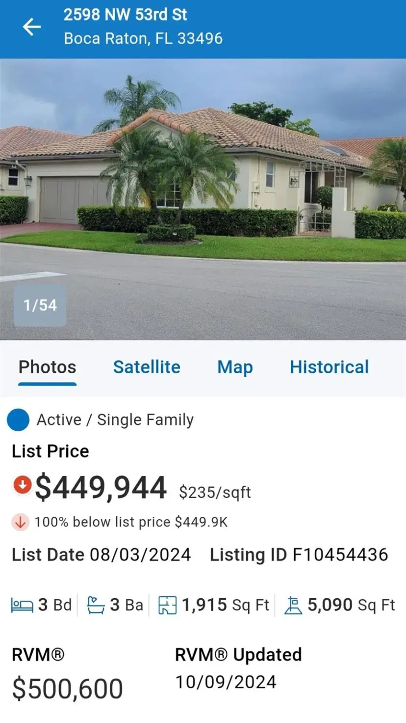 Picture of 2598 NW 53Rd St, Boca Raton FL 33496