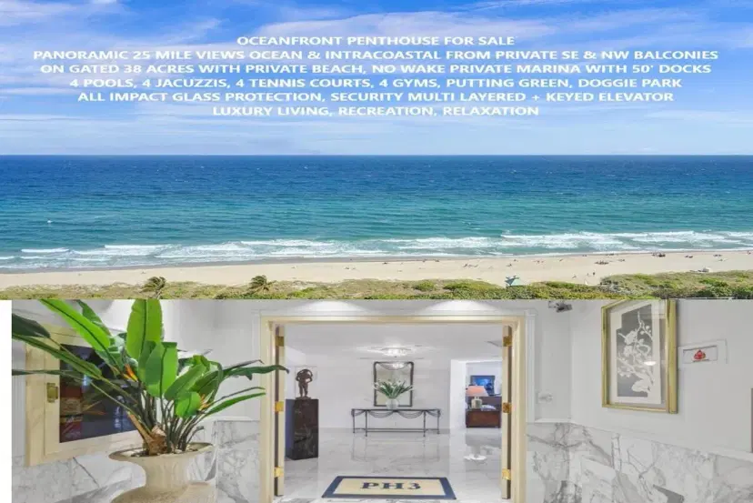 Picture of 4001 N Ocean Boulevard Penthouse 3, Boca Raton FL 33431