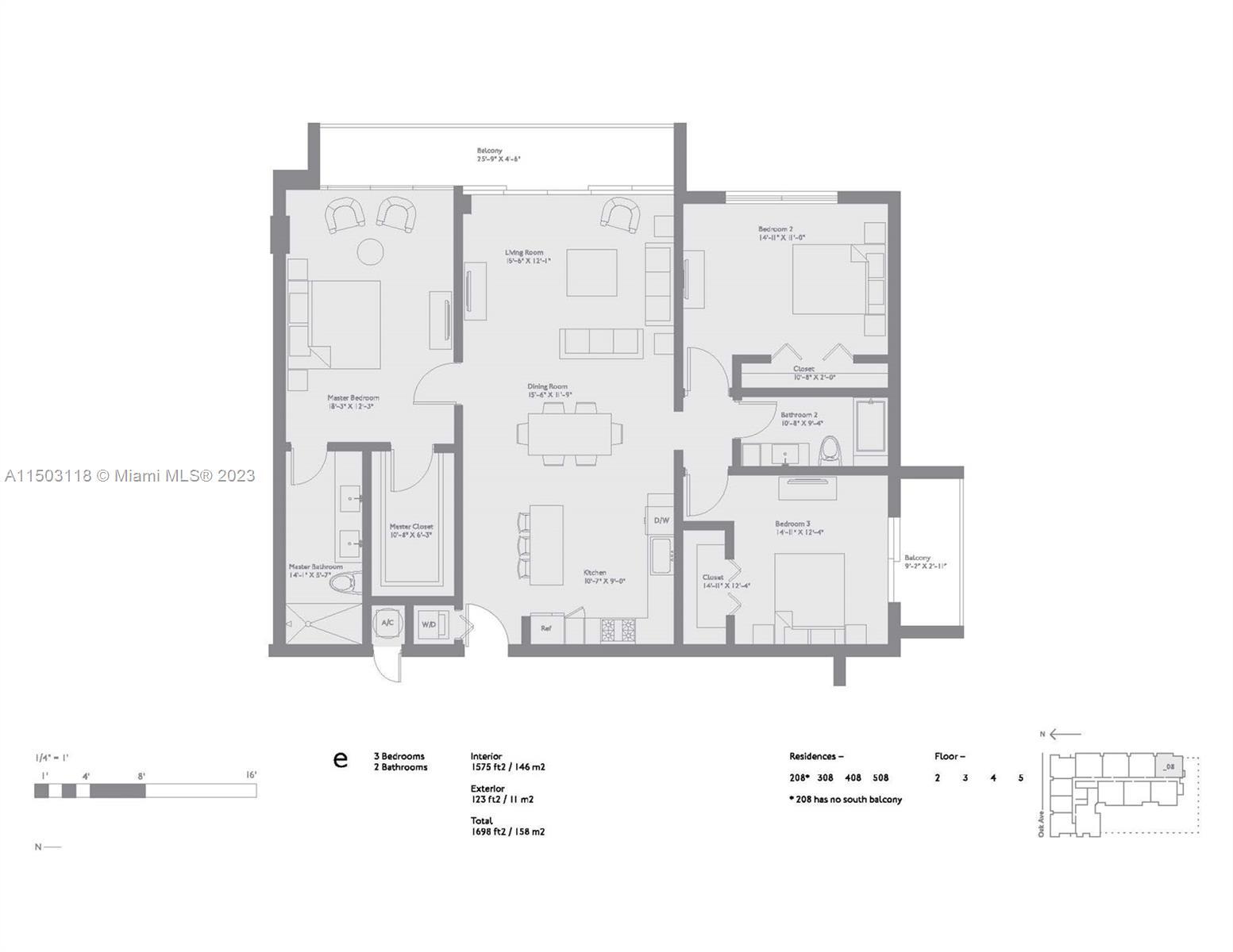 Picture of 3034 Oak Avenue # 508, Coconut Grove, FL 33133
