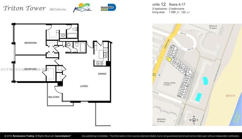 Picture of 2899 Collins Ave # 612, Miami Beach FL 33140