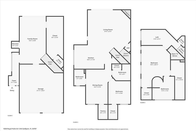 Picture of 1630 Royal Palm Drive S Unit A, St Petersburg FL 33707