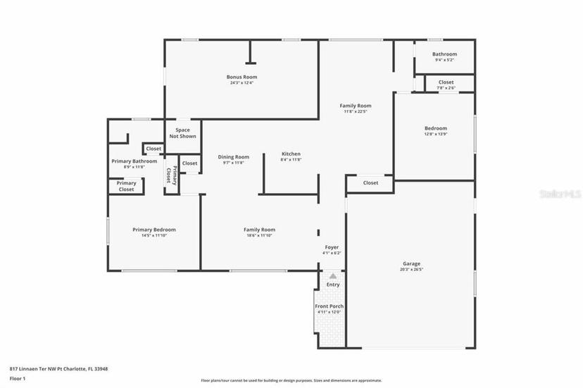 Picture of 817 Linnaen Terrace Nw, Port Charlotte FL 33948