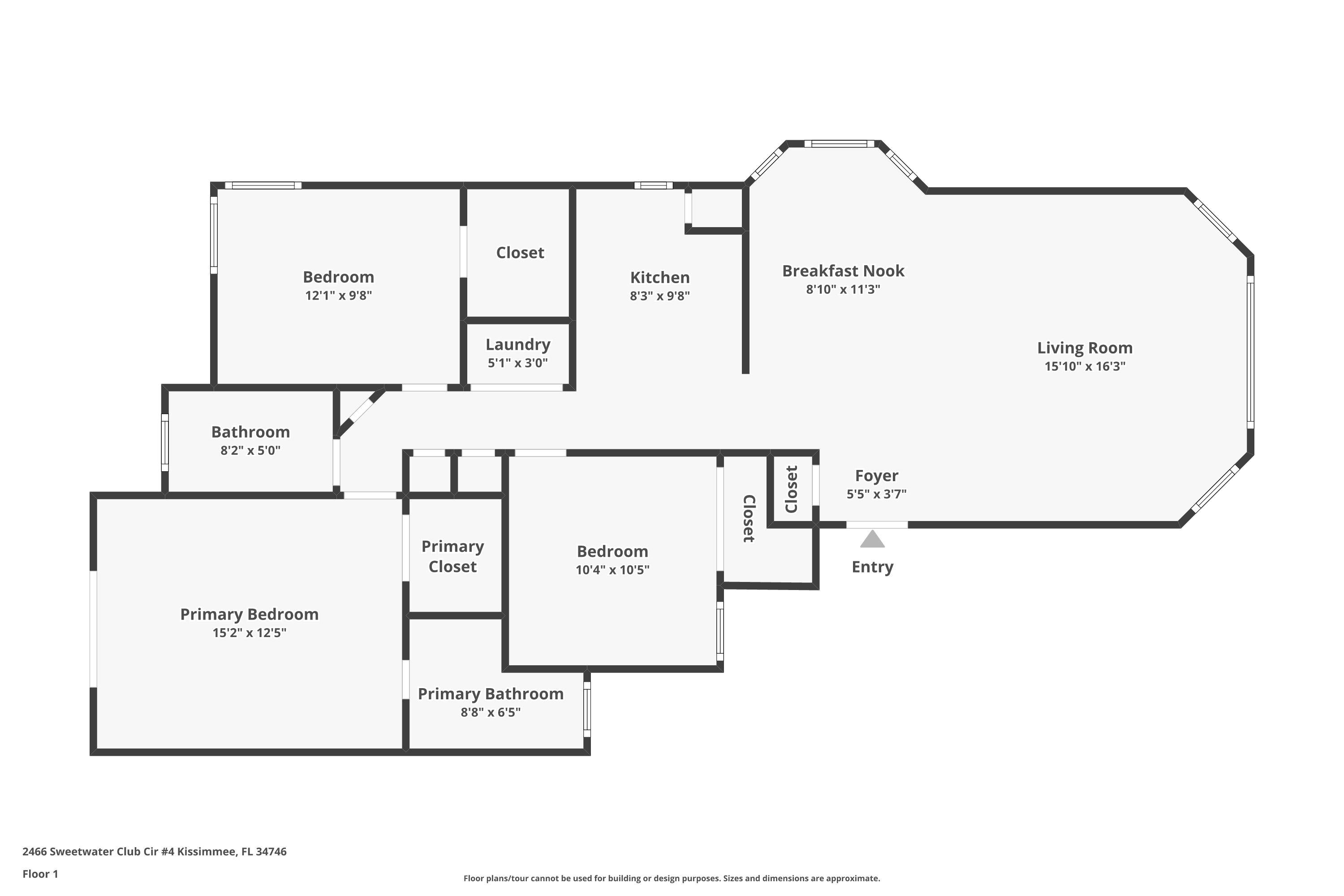 Picture of 2466 Sweetwater Club Circle Unit 4, Kissimmee, FL 34746