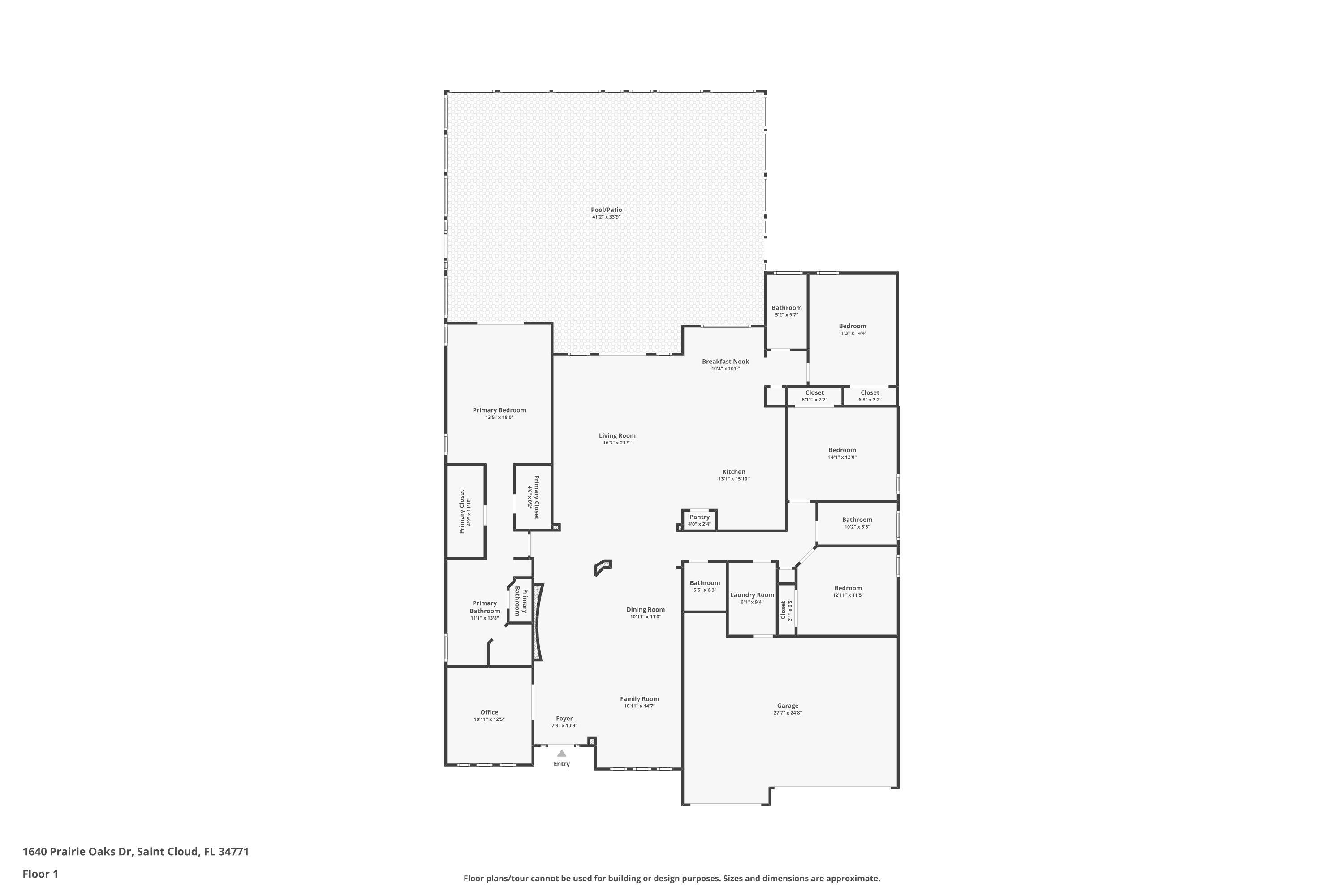 Picture of 1640 Prairie Oaks Drive, St Cloud, FL 34771