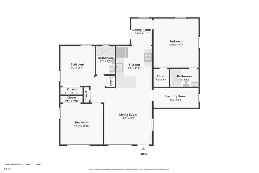 Picture of 2418 S Ramona Circle, Tampa FL 33612