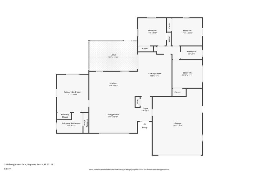 Picture of 334 Georgetown Drive N, Daytona Beach FL 32118
