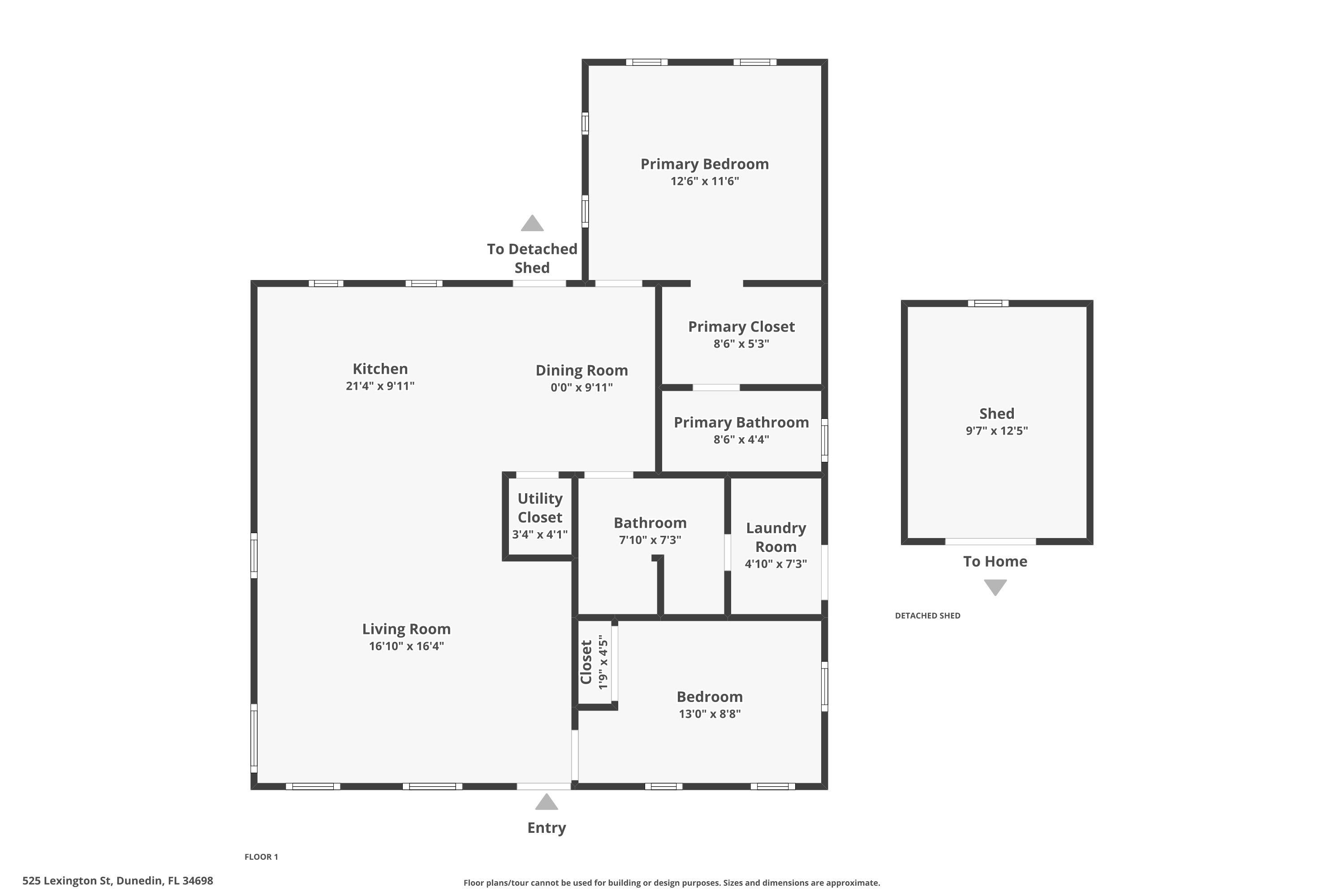Picture of 525 Lexington Street, Dunedin, FL 34698