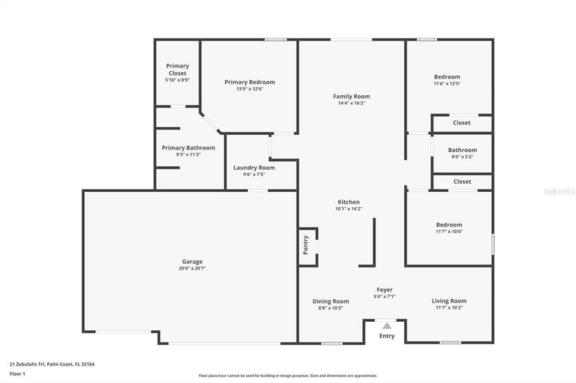 Picture of 21 Zebulahs Trail, Palm Coast FL 32164